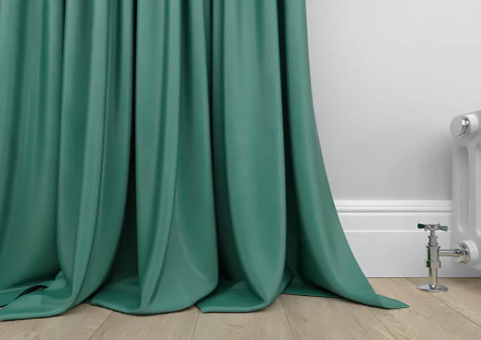 Akoya Faux Silk, Lustre Emerald Green - Made to Measure Curtain - Image 6